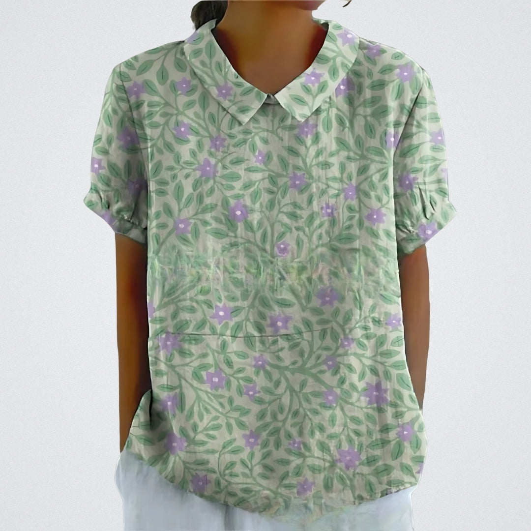 FABIANA|ELEGANCKA BLUZA KWIATOWA