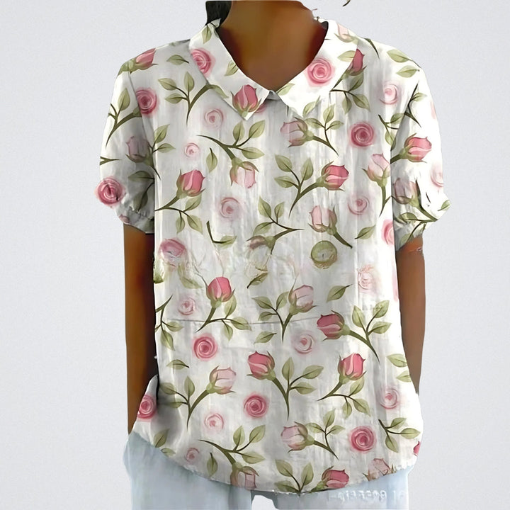 FABIANA|ELEGANCKA BLUZA KWIATOWA