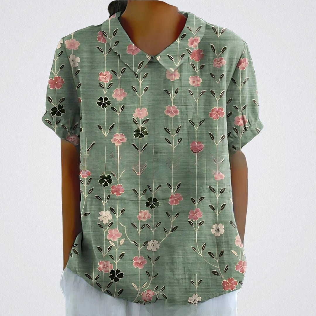 FABIANA|ELEGANCKA BLUZA KWIATOWA