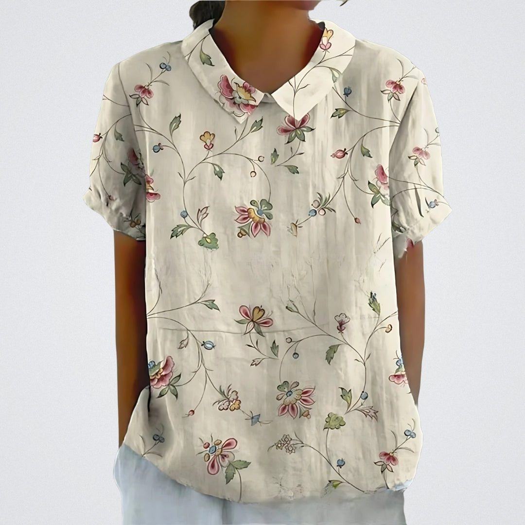 FABIANA|ELEGANCKA BLUZA KWIATOWA