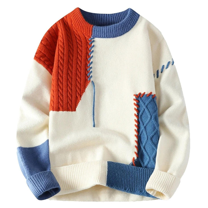 SANDRO| Sweter Patchwork