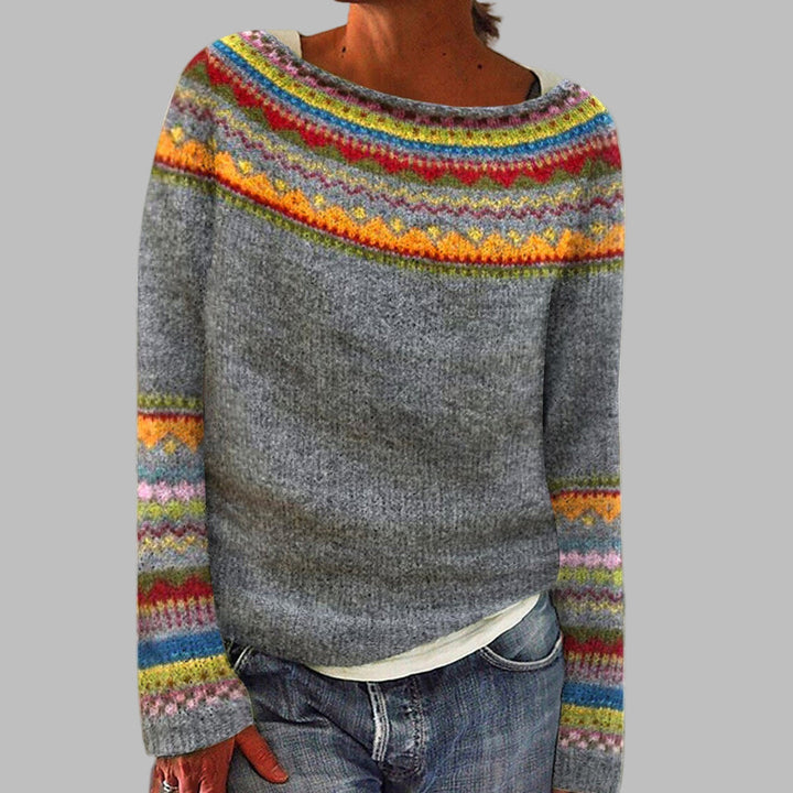 Irma | Retro Sweter Robiony na Drutach