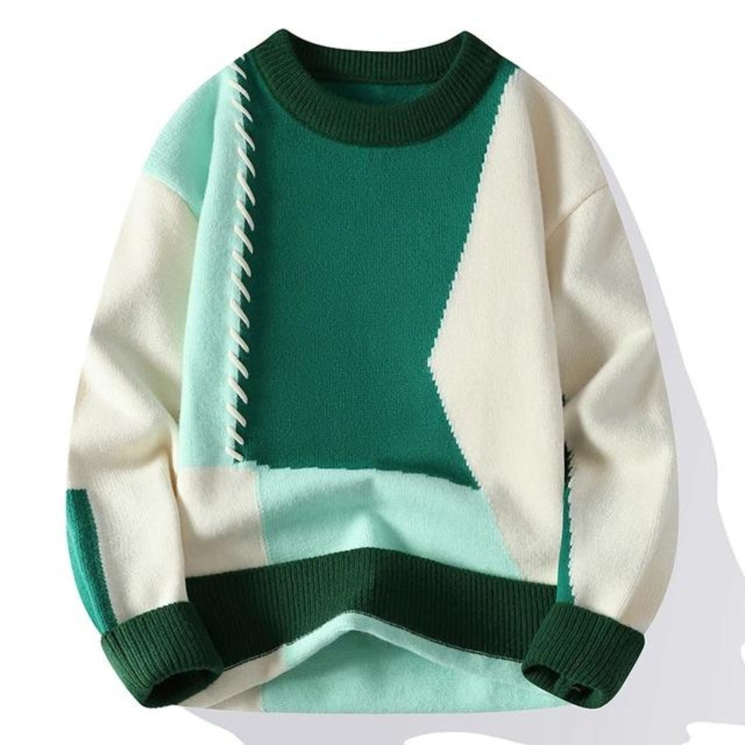 SANDRO| Sweter Patchwork