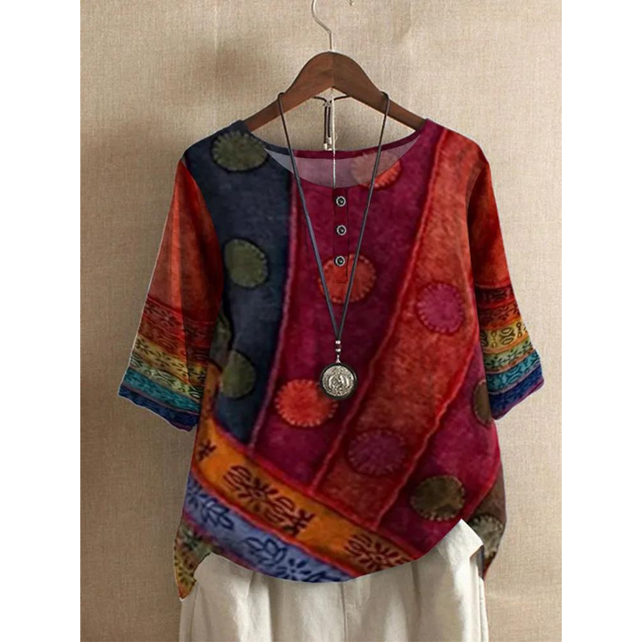FLORIANA|TOP BOHO KOLOROWY