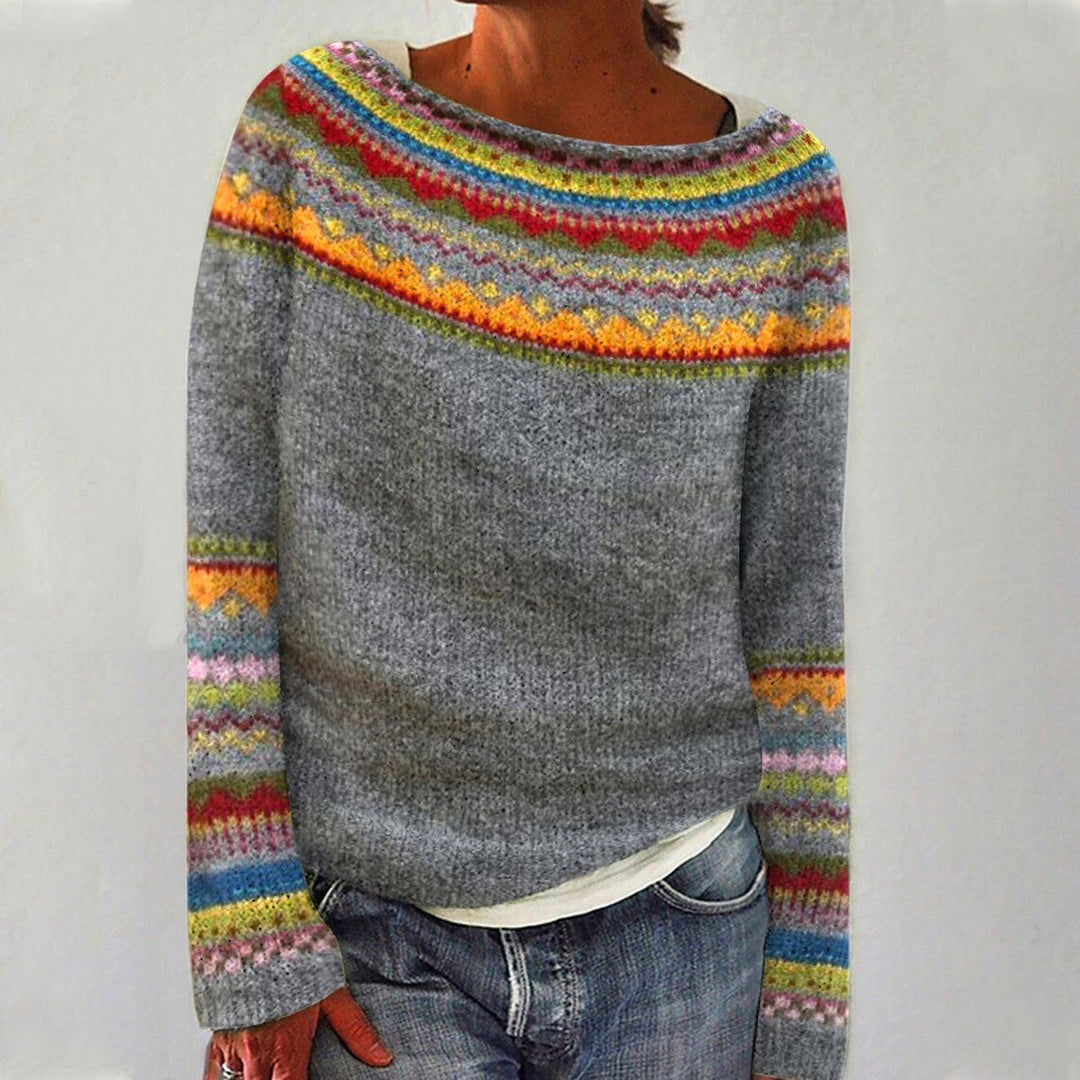 Emily™ - Przytulny Sweter w Stylu Retro