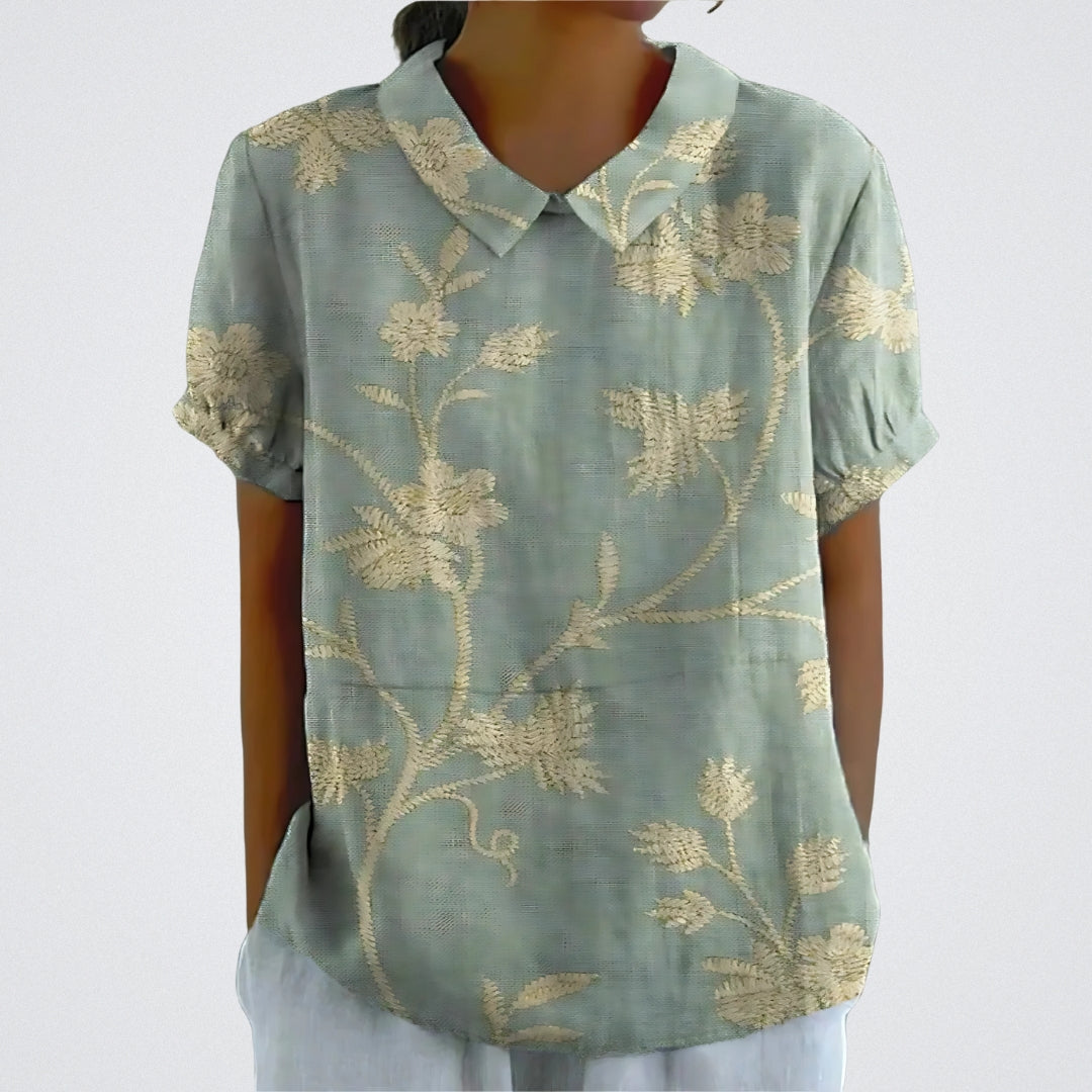 FABIANA|ELEGANCKA BLUZA KWIATOWA