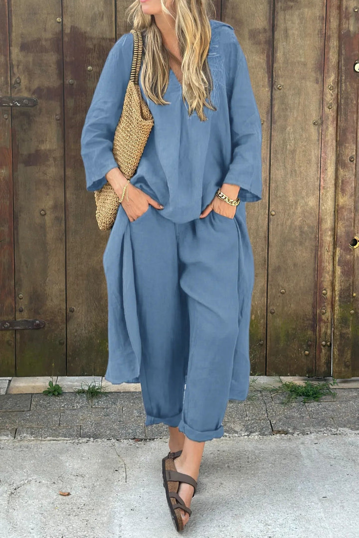 ELENA™ | Zestaw Chic z dwóch części o bezwysiłkowej elegancji i wszechstronnym stylu