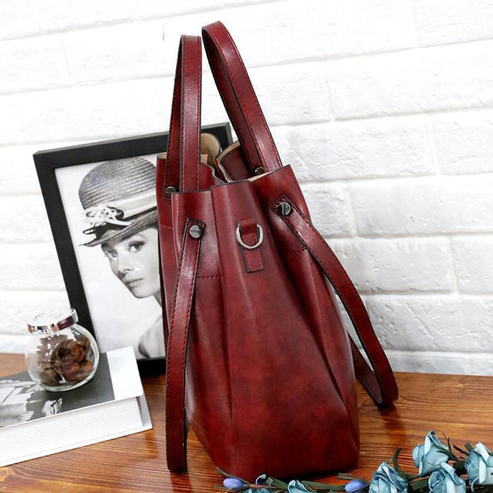 Luise™ | Zestaw 4 sztuk Vintage Torek z Ekologicznej Skóry PU