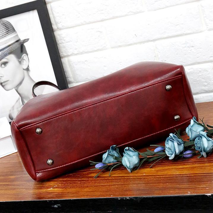 Luise™ | Zestaw 4 sztuk Vintage Torek z Ekologicznej Skóry PU