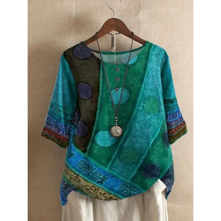 FLORIANA|TOP BOHO KOLOROWY