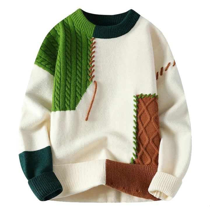 SANDRO| Sweter Patchwork