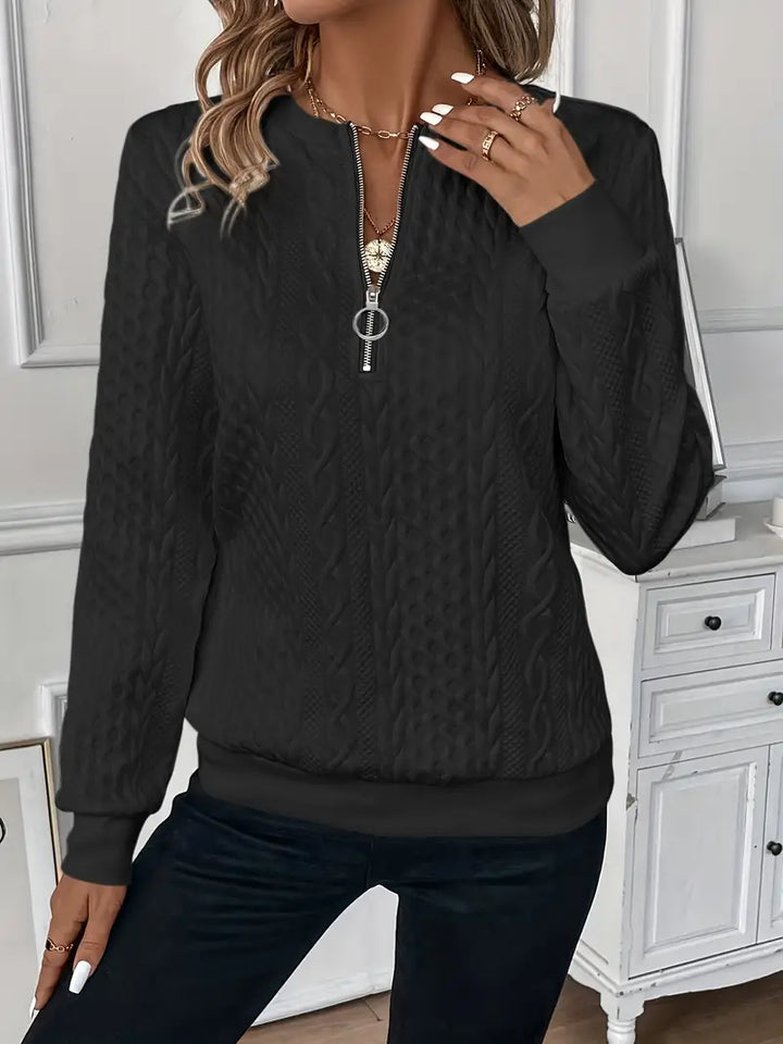 Pauline - Elegancki Sweter z Zamkiem