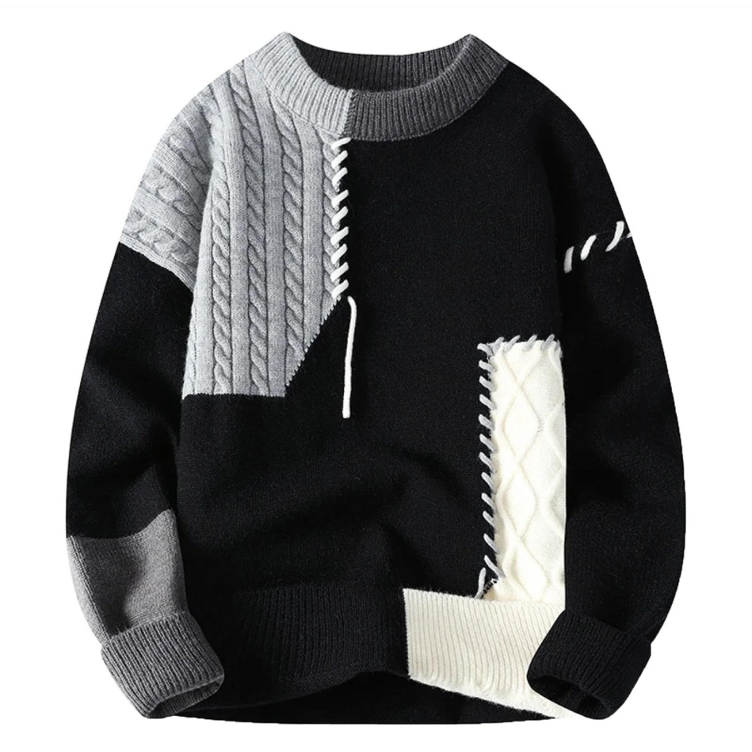 SANDRO| Sweter Patchwork