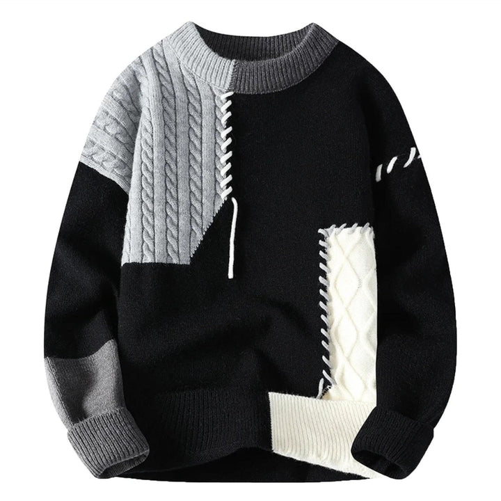 SANDRO| Sweter Patchwork