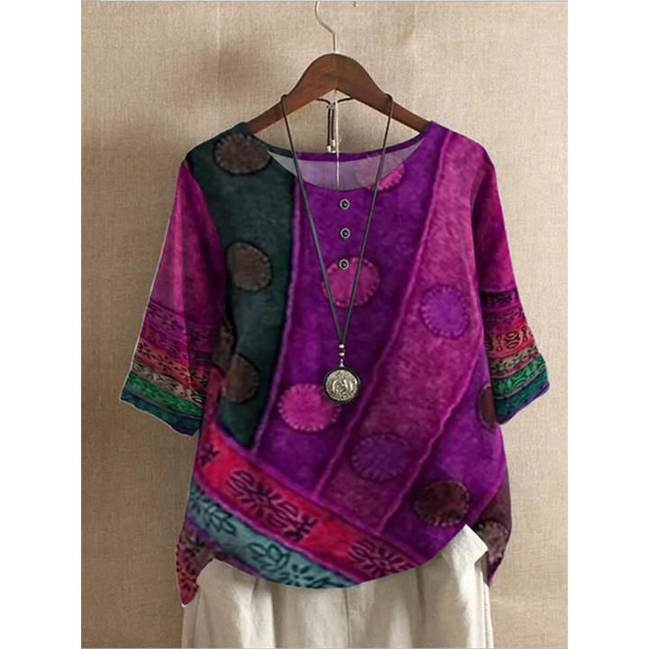 FLORIANA|TOP BOHO KOLOROWY