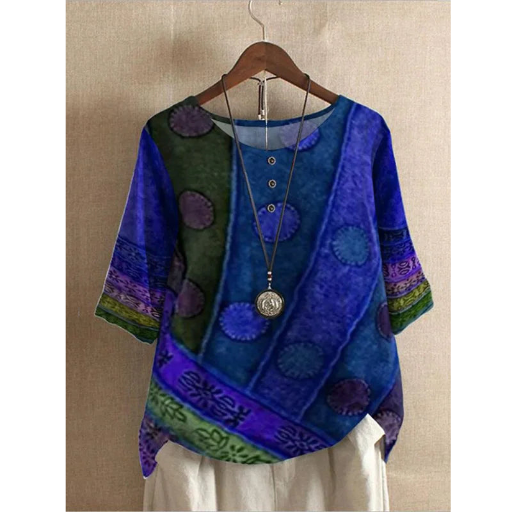 FLORIANA|TOP BOHO KOLOROWY