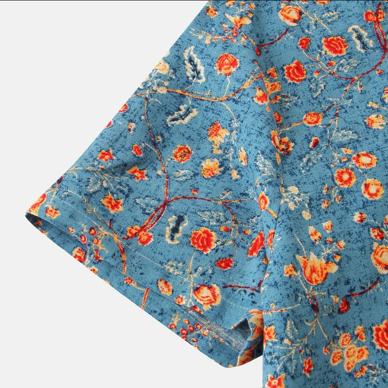 Mężczyźni | Stylowa Koszula w Kwiaty | 50% Zniżki!
