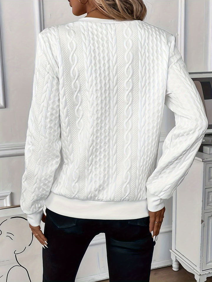 Pauline - Elegancki Sweter z Zamkiem