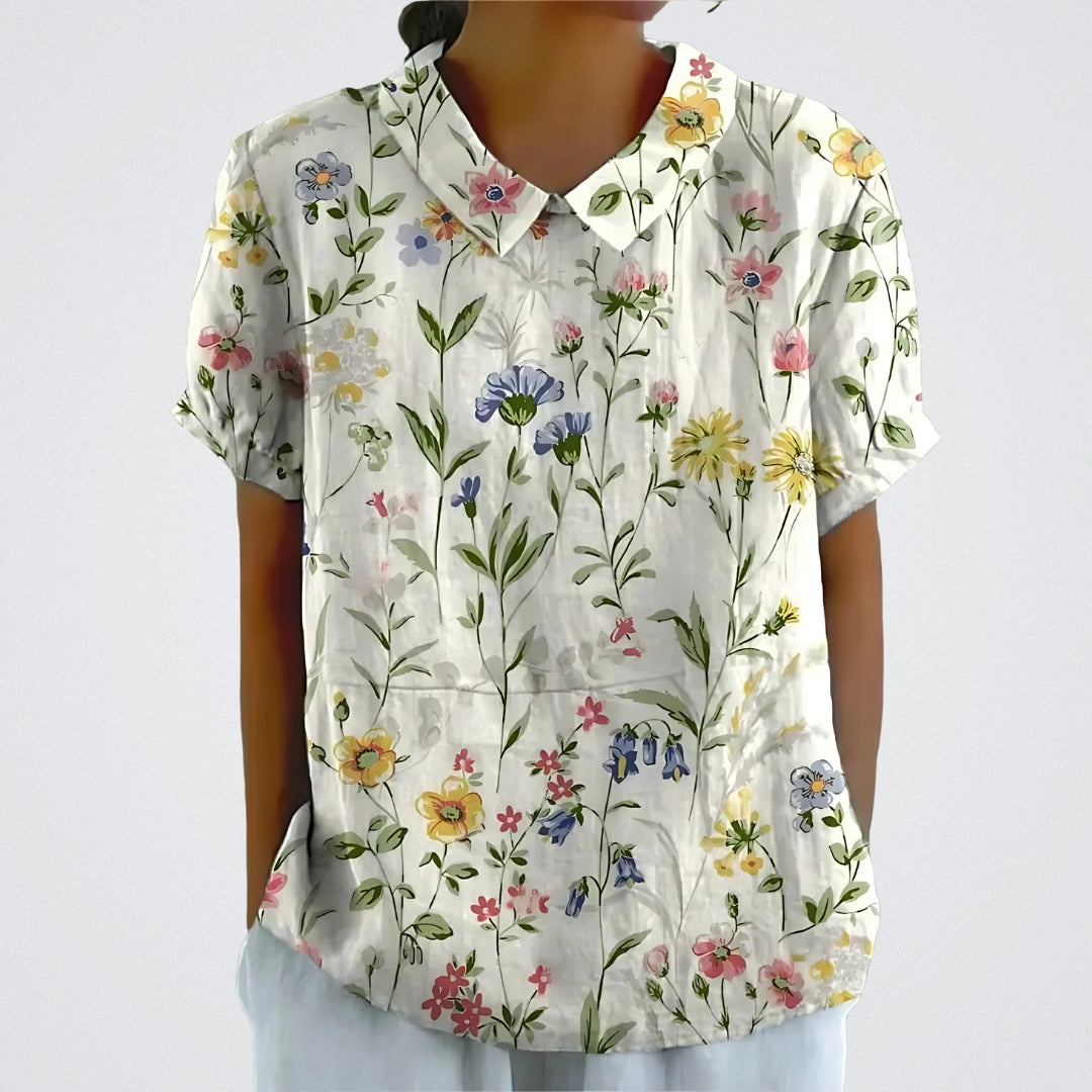 FABIANA|ELEGANCKA BLUZA KWIATOWA