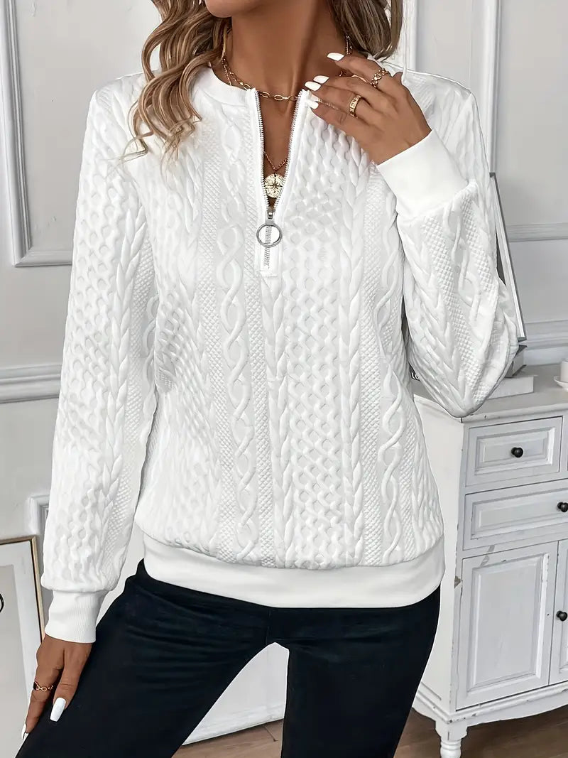 Pauline - Elegancki Sweter z Zamkiem