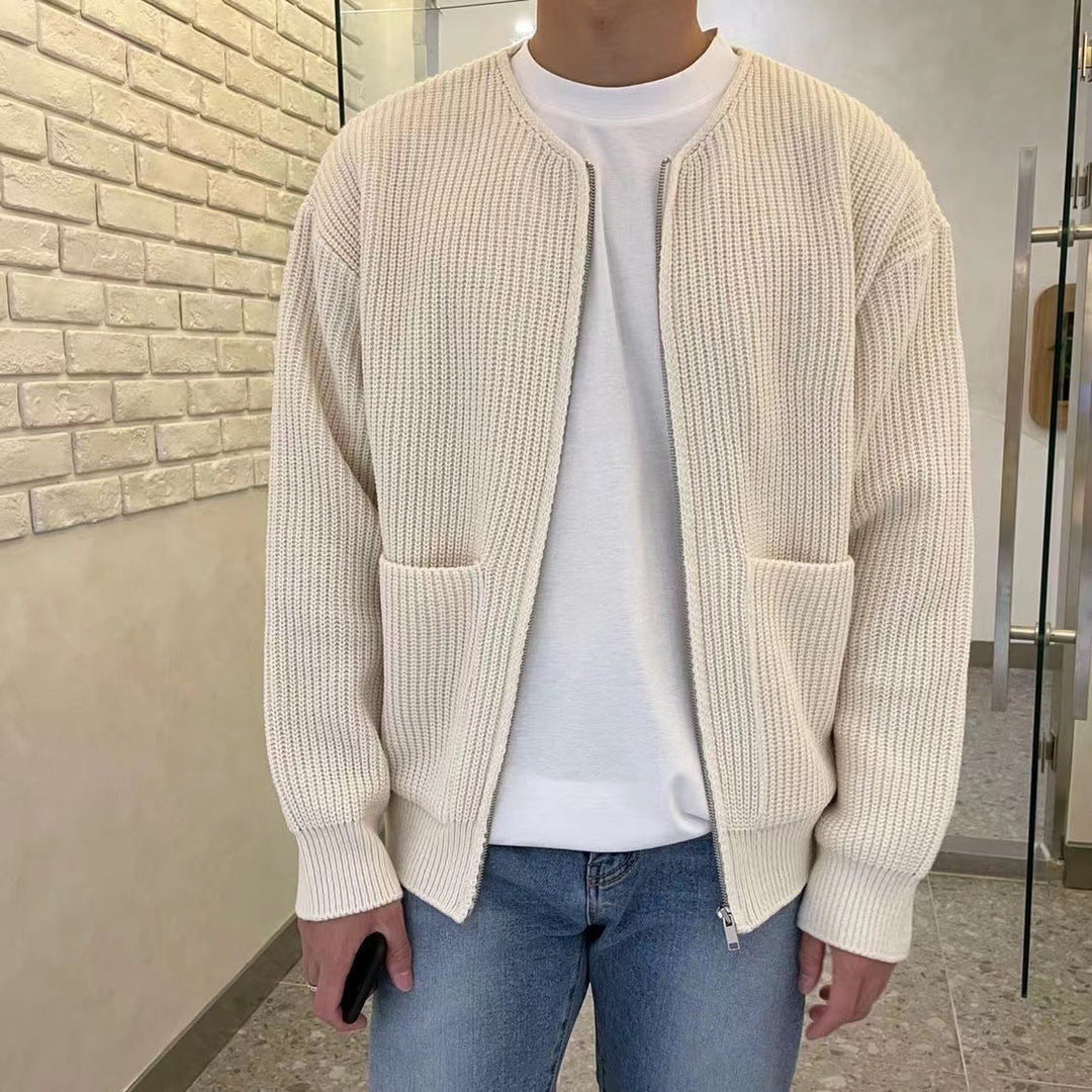 DANIELE | Elegancki Męski Sweter na Zamek