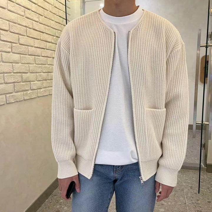 DANIELE | Elegancki Męski Sweter na Zamek