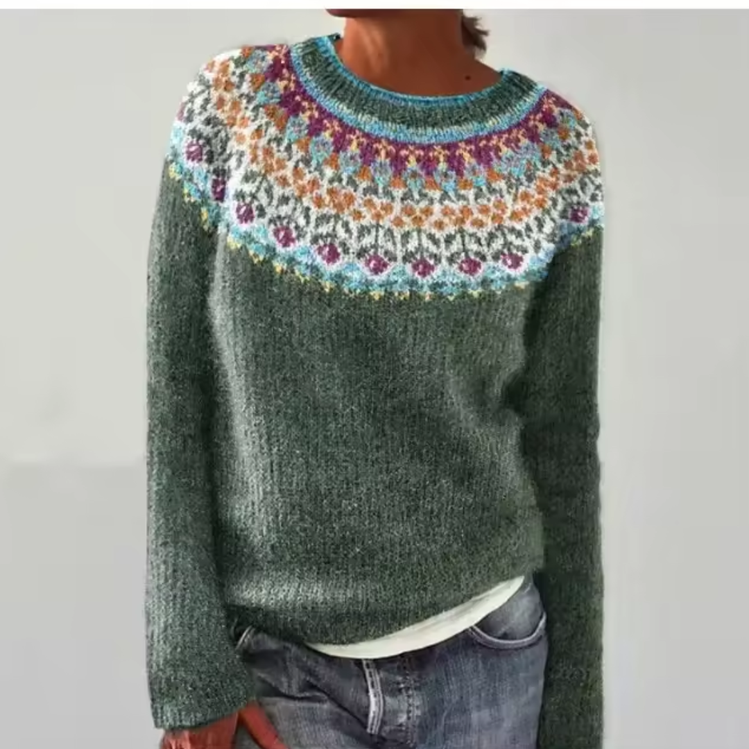 Silvana™ - Przytulny Retro Sweter
