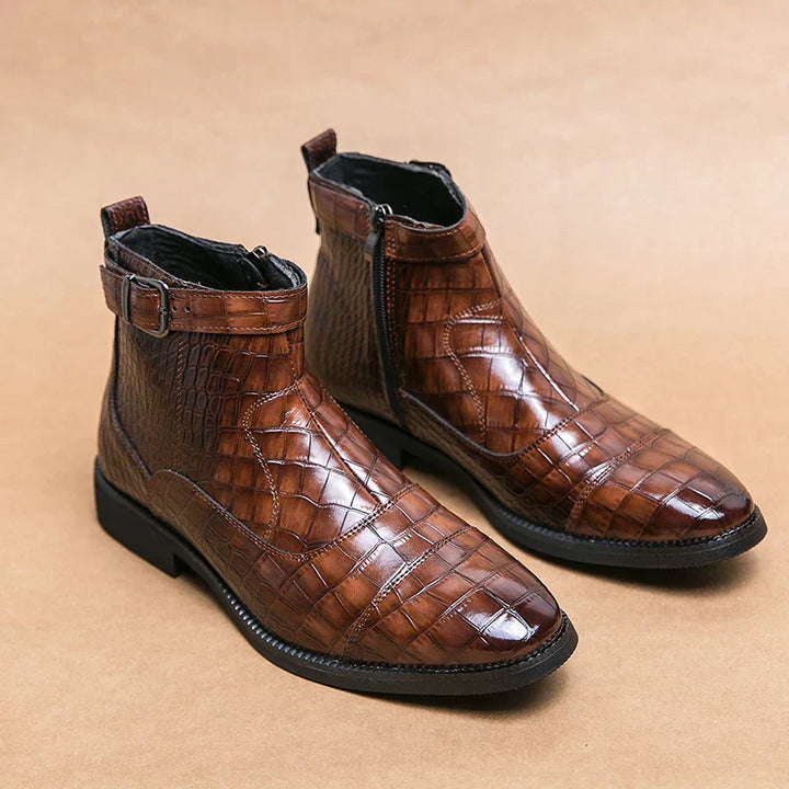 Baron | Skórzane buty z klamrą