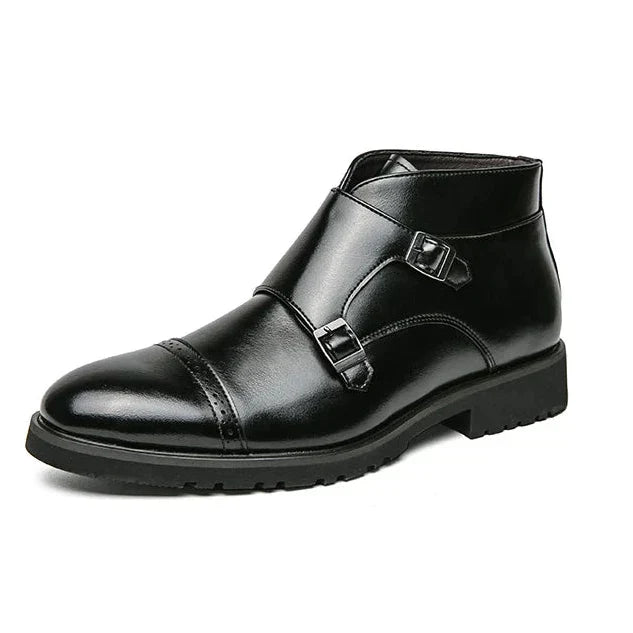 Darell | Skórzane buty z podwójnym zapięciem monk