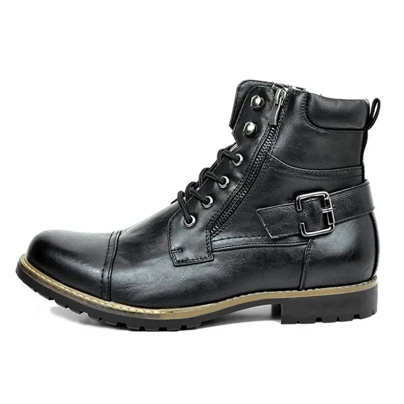 Damon | Skórzane Buty Sznurowane