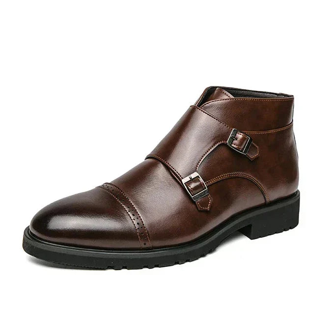 Darell | Skórzane buty z podwójnym zapięciem monk