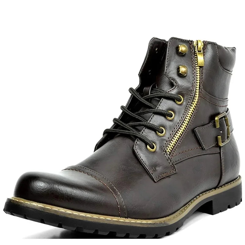 Damon | Skórzane Buty Sznurowane