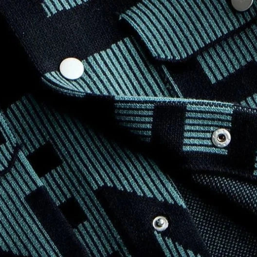 Azure Vintage Sweter Dżersejowy