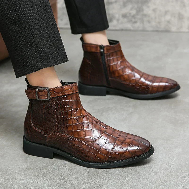 Baron | Skórzane buty z klamrą