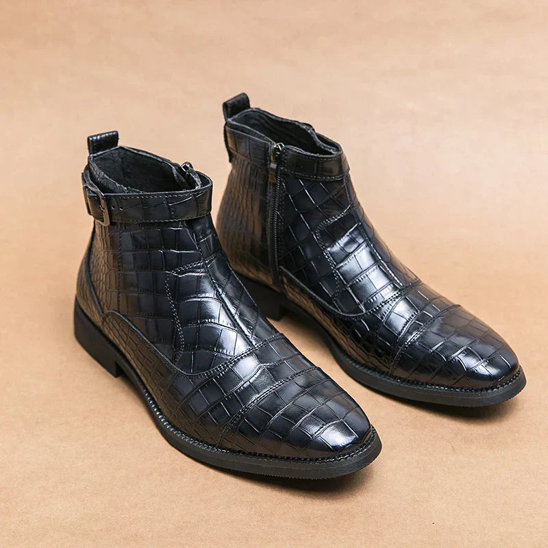 Baron | Skórzane buty z klamrą