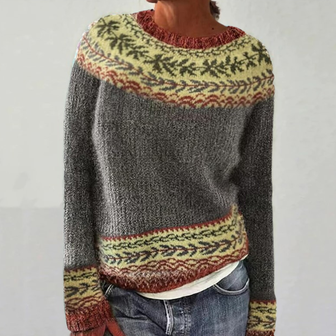Lara™ - Przytulny Sweter Retro