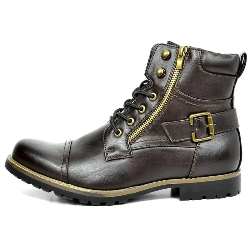 Damon | Skórzane Buty Sznurowane