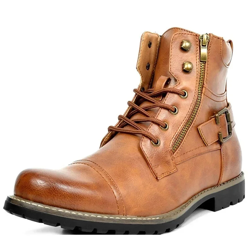 Damon | Skórzane Buty Sznurowane