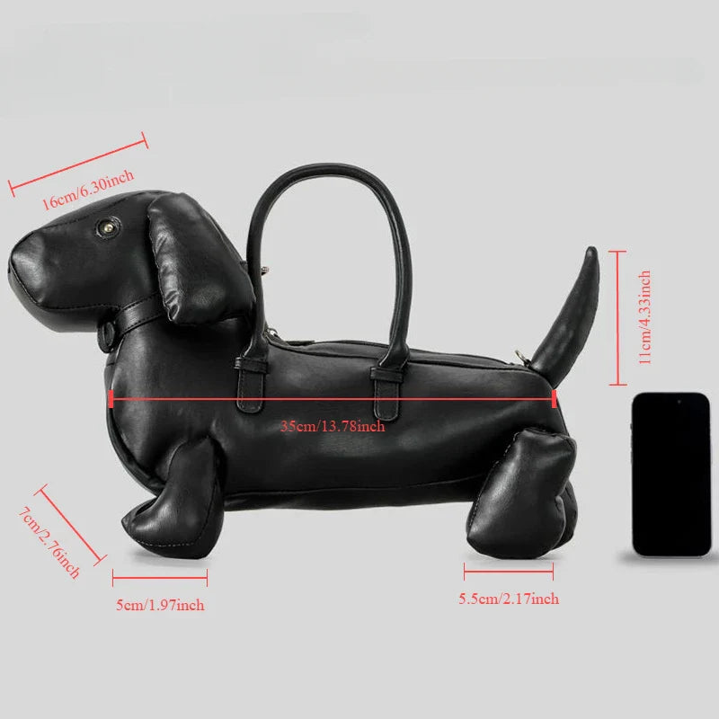 Monic™Urocza Torba na Ramię z Dachshundem