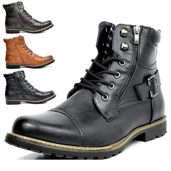 Damon | Skórzane Buty Sznurowane