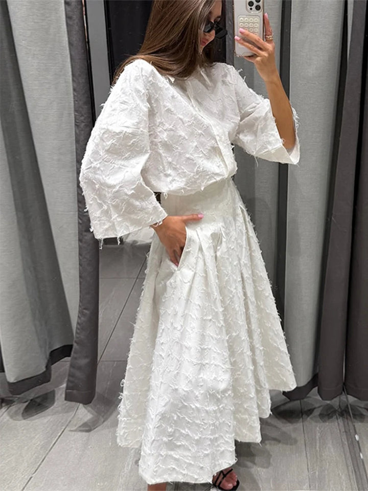 SUKIENKA JESIENNA W STYLU VINTAGE
