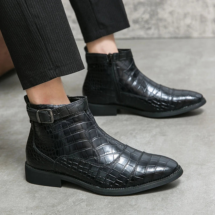 Baron | Skórzane buty z klamrą