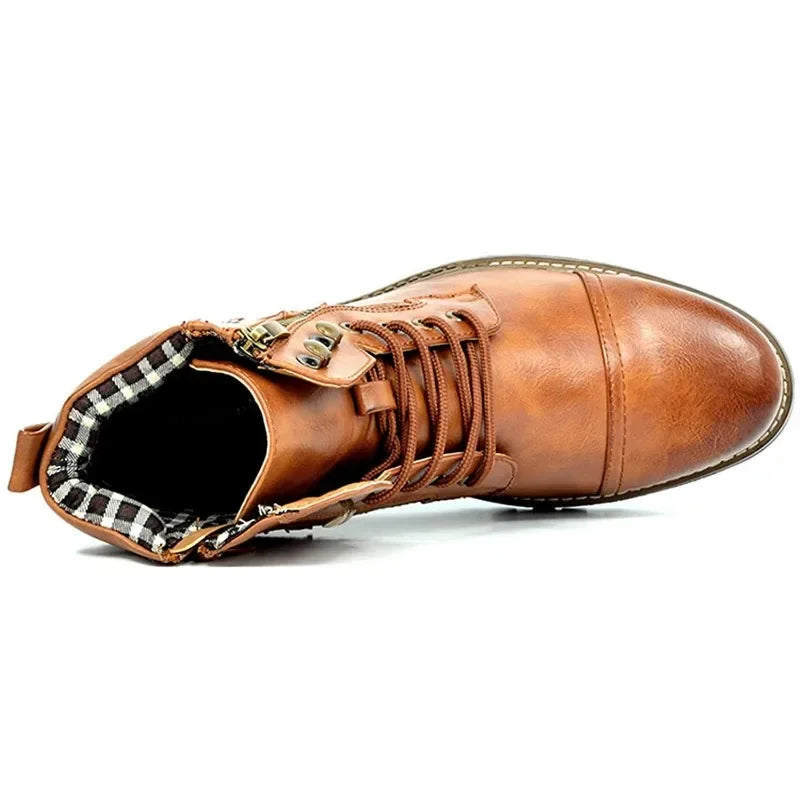 Damon | Skórzane Buty Sznurowane
