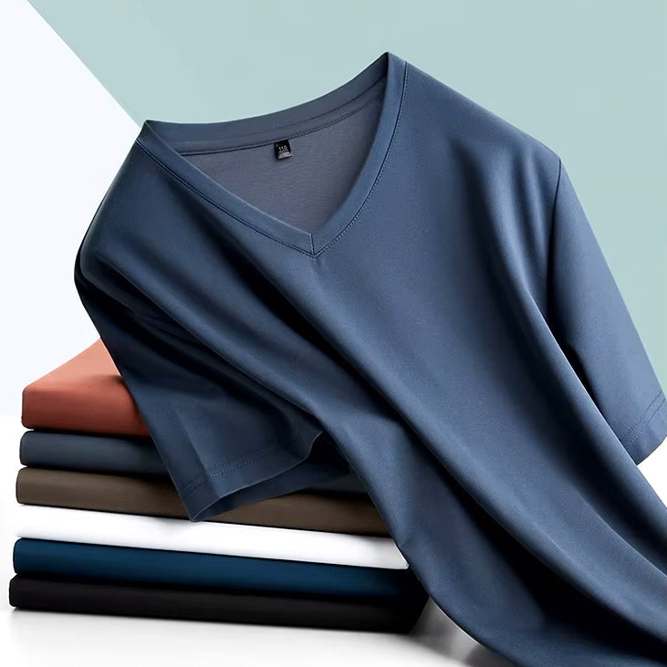 Carter | T-Shirt z dekoltem w serek