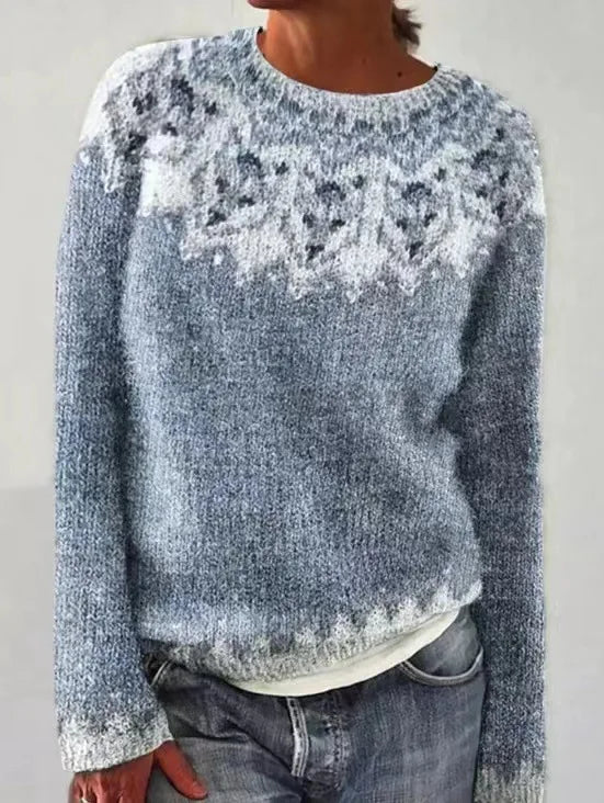 Irma | Retro Sweter Robiony na Drutach