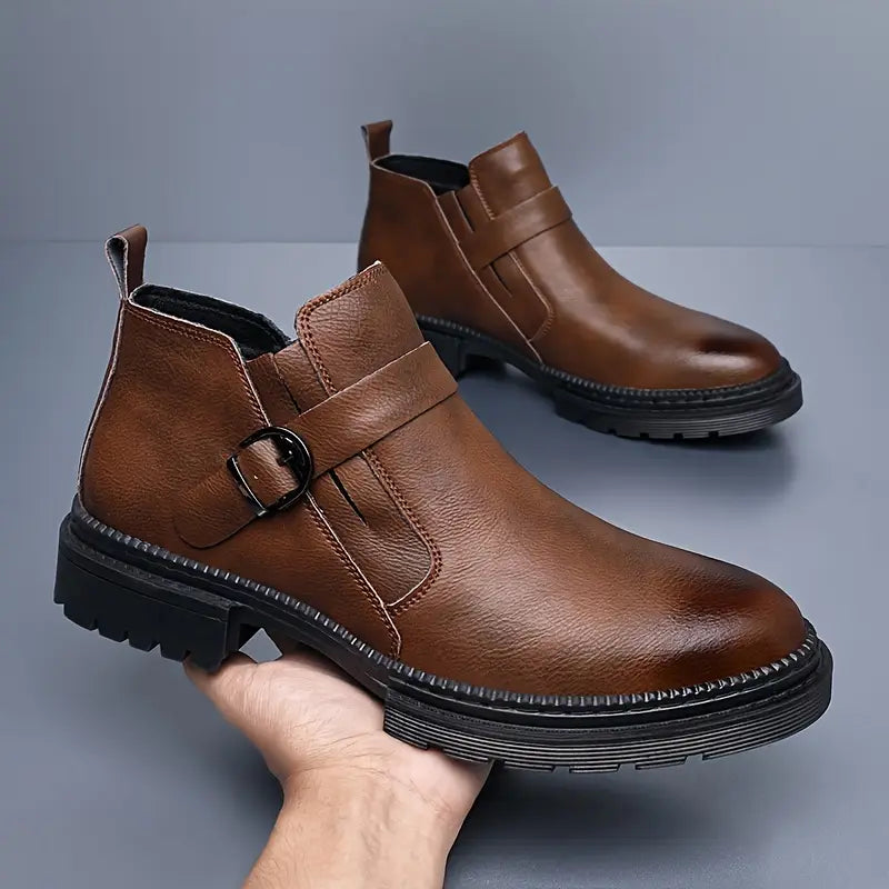 Liam | Skórzane buty ranger dla mężczyzn