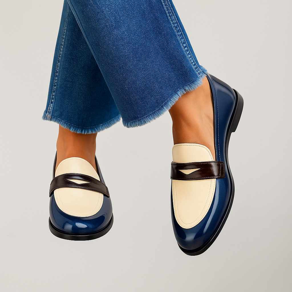 Claudia | Kontrastowe Loafers