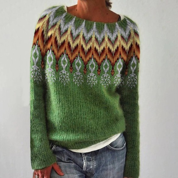 Silvia™ - Sweter Retro