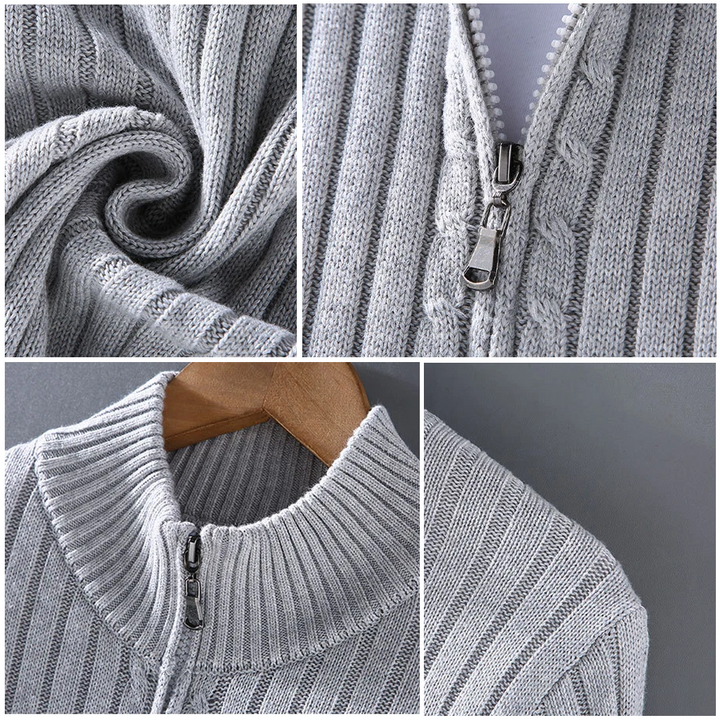 Massimo| Merino Zip Kardigan