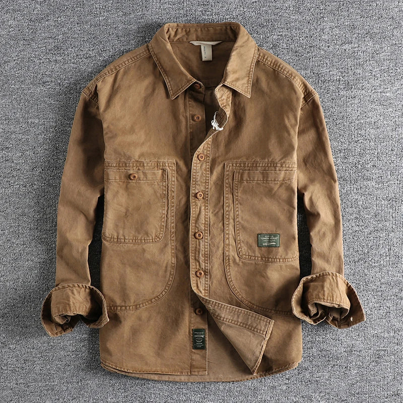 Louie - Vintage Koszula z Długim Rękawem